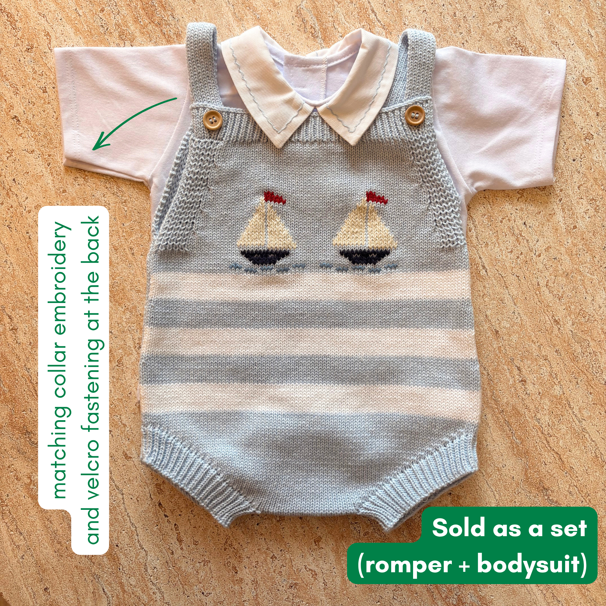 The Sailboats Short Sleeved Set