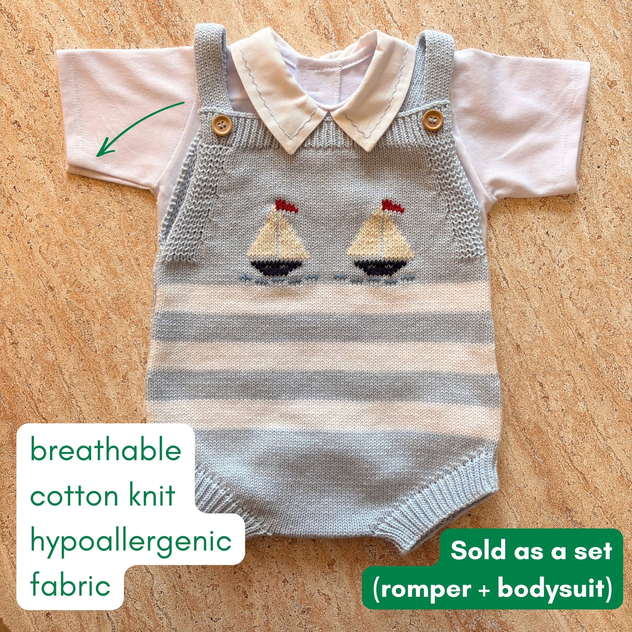The Sailboats Short Sleeved Set