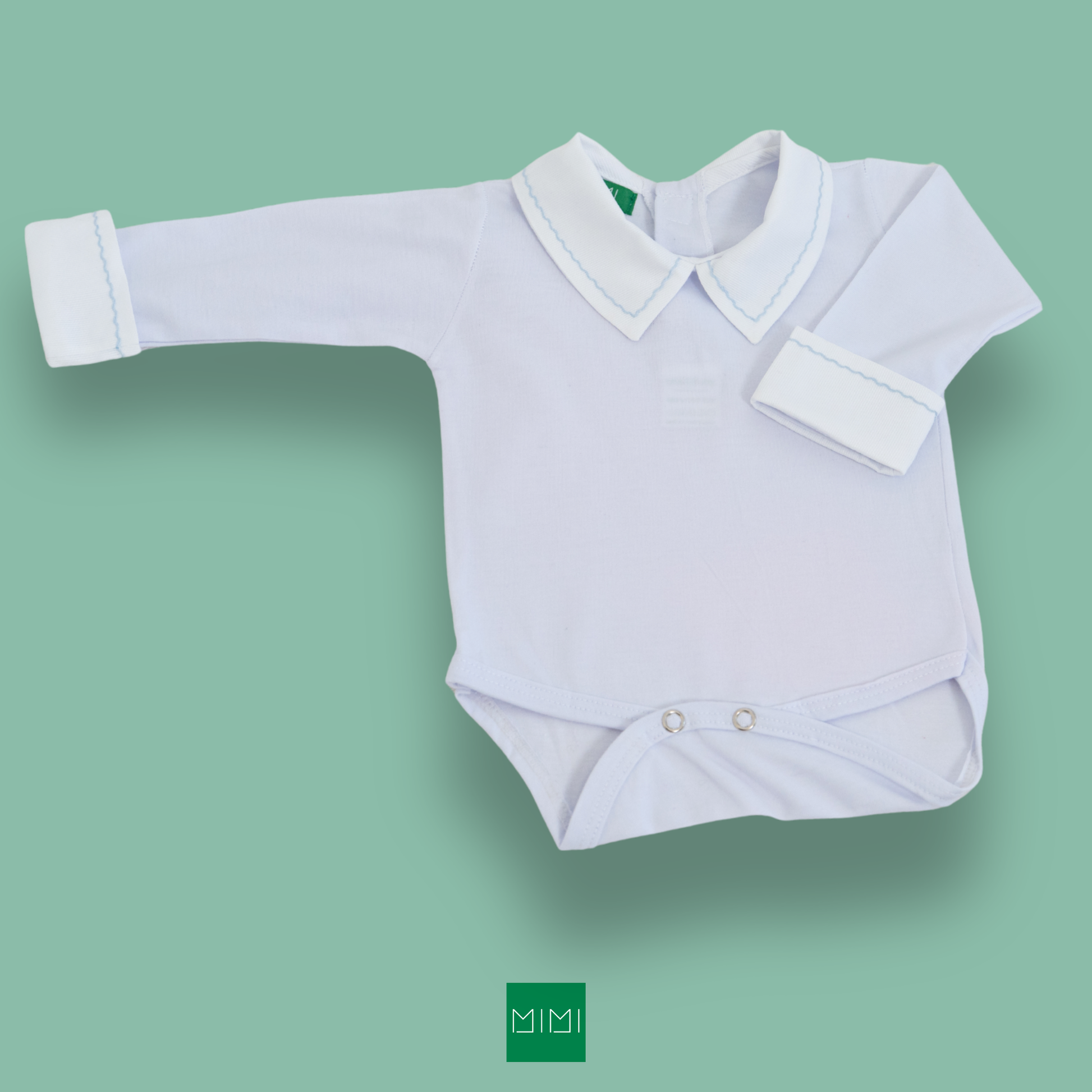 Classic Hand Embroidered Long Sleeved Onesie/Bodysuit