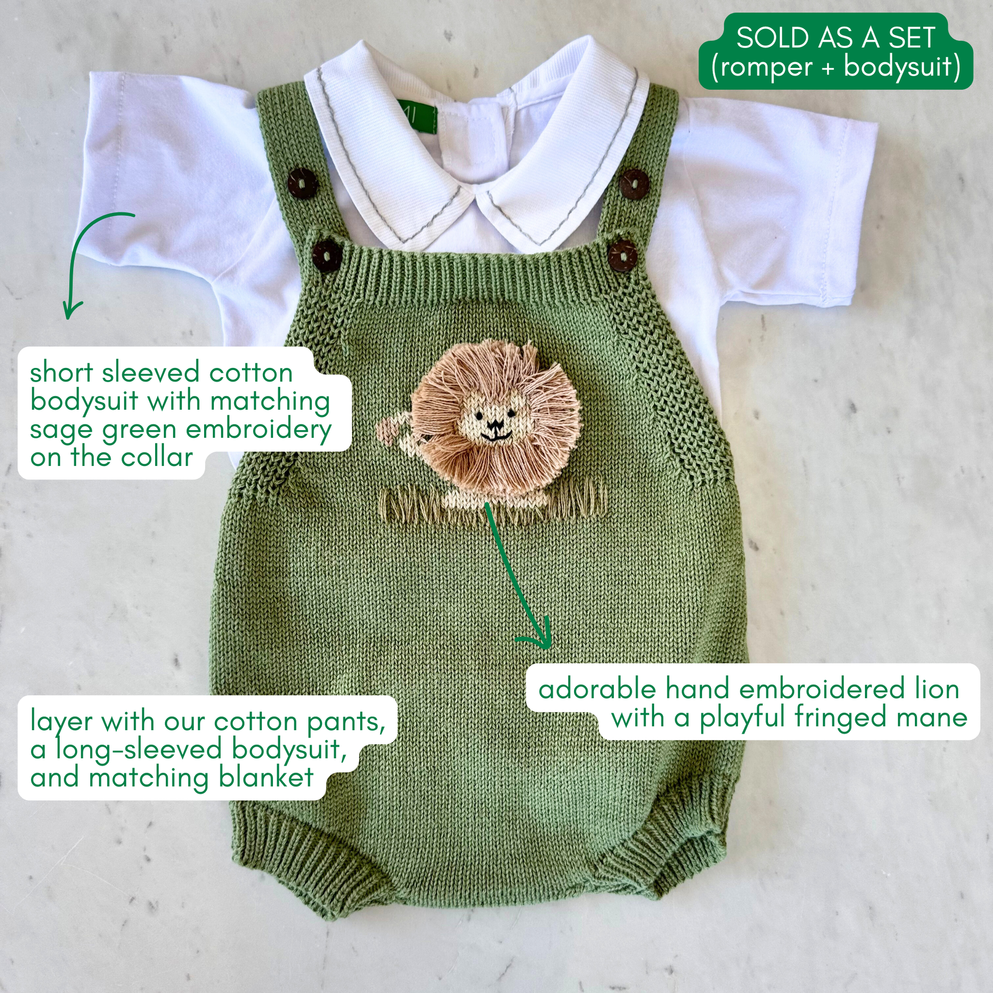 The lion short sleeved set