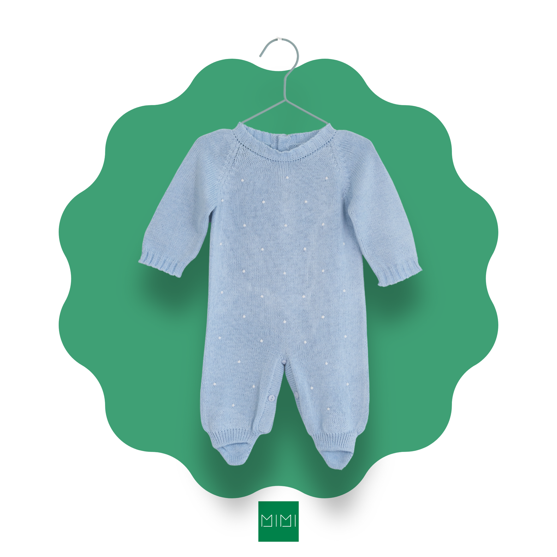 Classic Polka Dot Knit Romper – Mimi