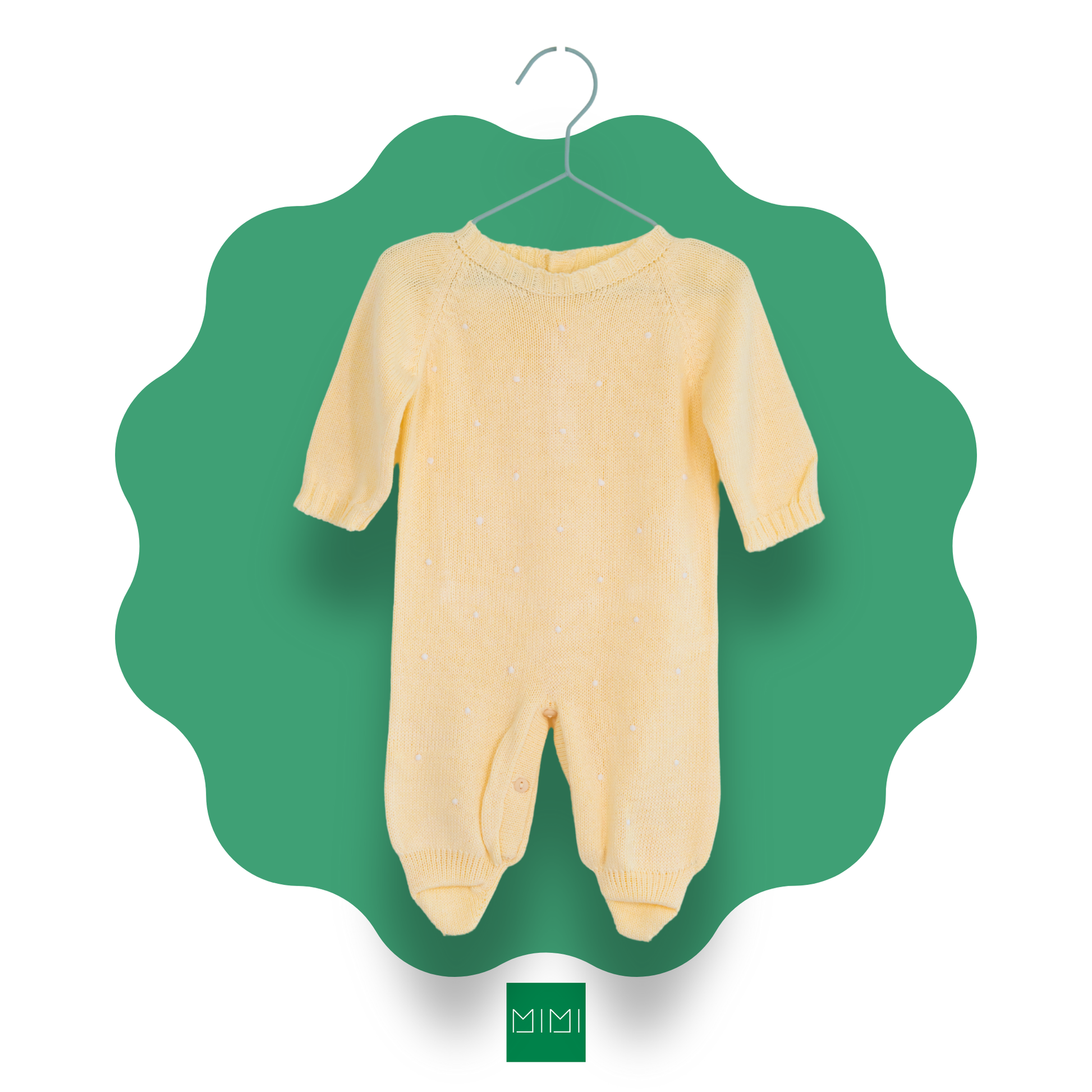 Classic Polka Dot Knit Romper