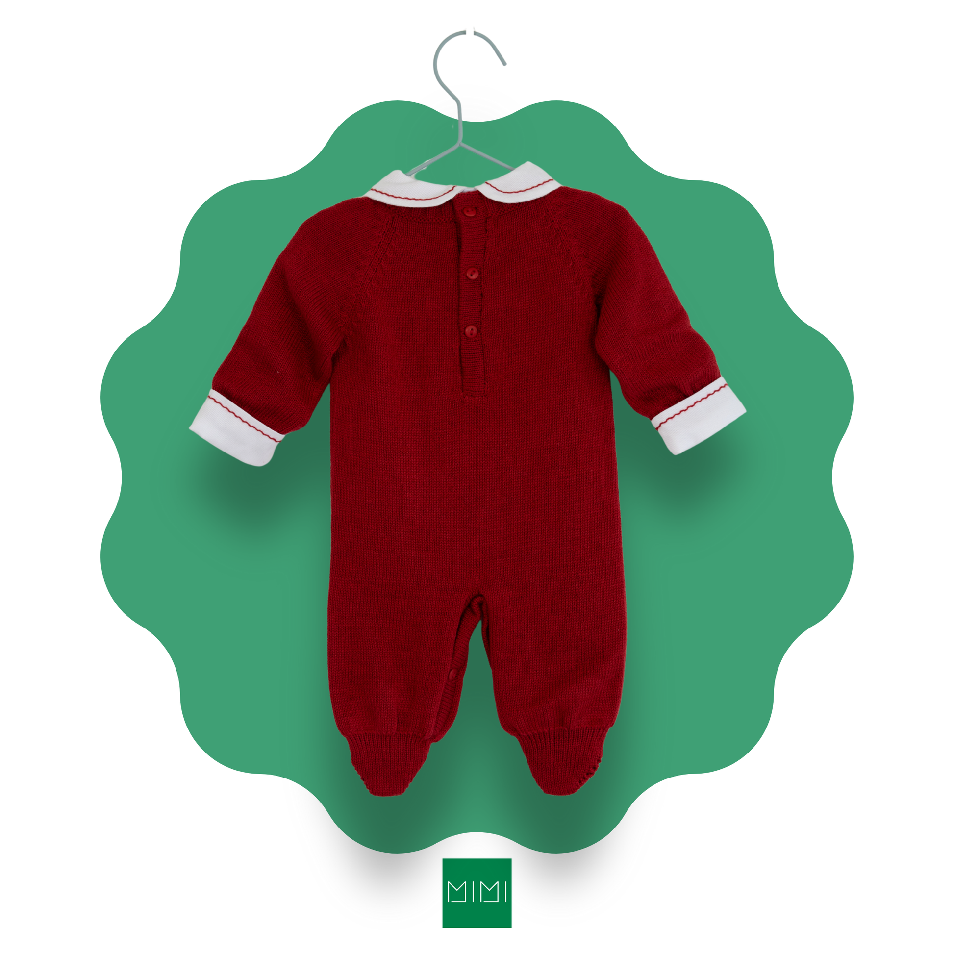 Classic Polka Dot Knit Romper